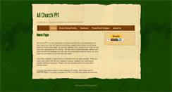 Desktop Screenshot of allchurchppt.com